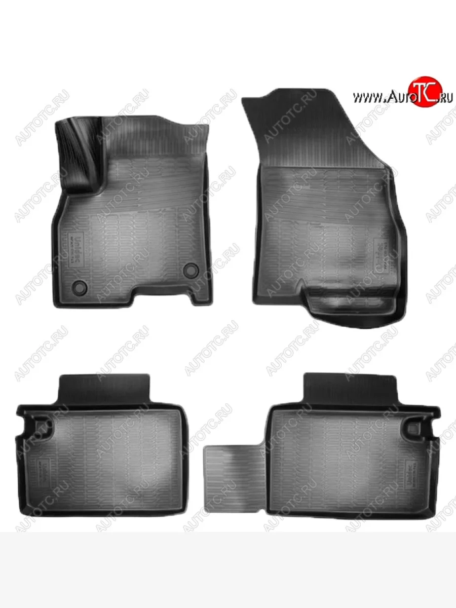 Коврики салонные Noplast (3D) Chery Tiggo 8 (T18) дорестайлинг (2018-2022) (Черные)  с доставкой в г. Пермь