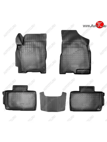 Коврики салонные Noplast (3D) (Черные) Chery Tiggo 2 (2017-2025)