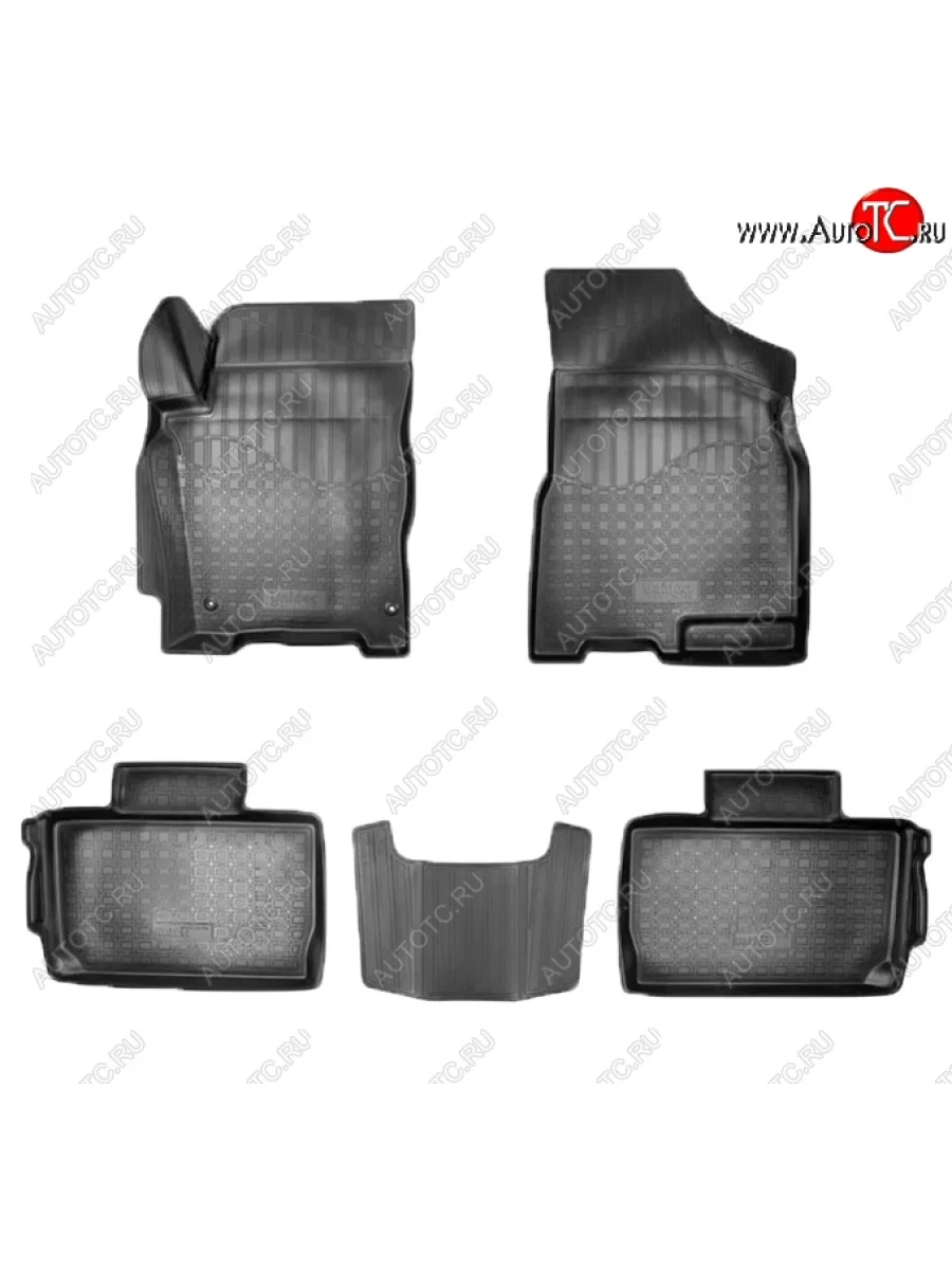 Коврики салонные Noplast (3D) Chery Tiggo 2 (2017-2025) (Черные)  с доставкой в г. Керчь