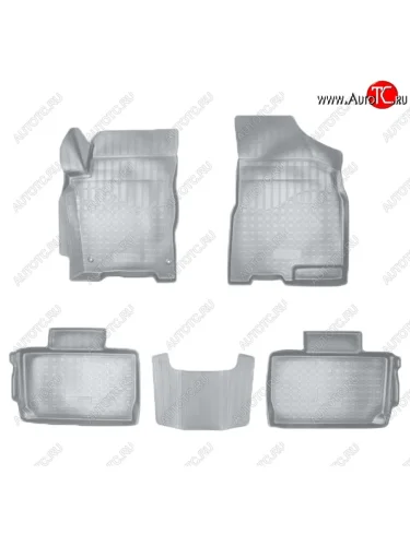 Коврики салонные Noplast (3D) (Серые) Chery Tiggo 2 (2017-2025)
