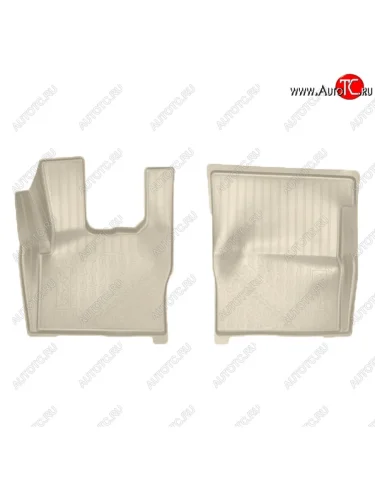 Коврики салонные Noplast (3D) (Бежевые) DAF XF 105 (2005-2013)