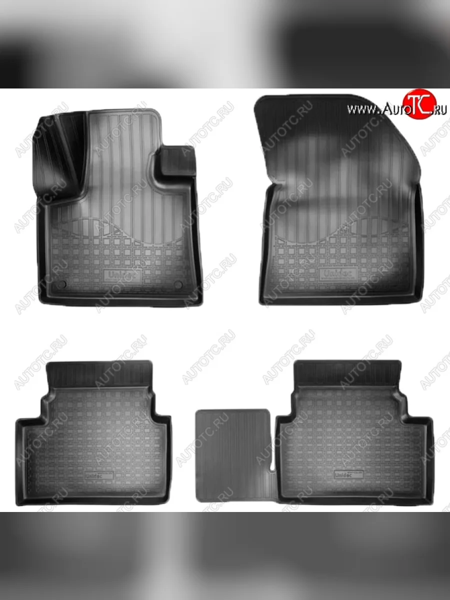 Коврики салонные Noplast (3D) CITROEN C5 Aircross доресталийнг (2017-2022) (Черные)  в Керчи Республика Крым