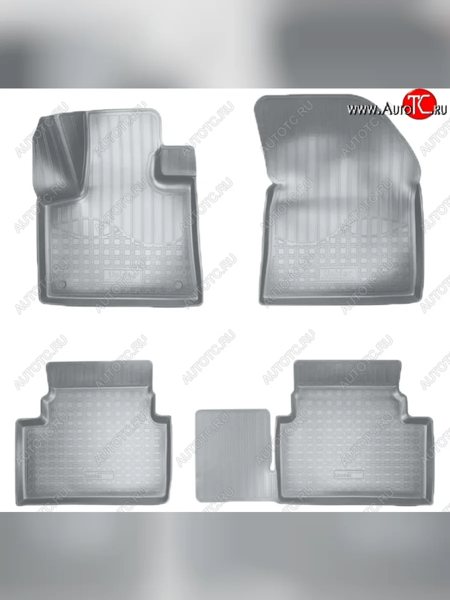 Коврики салонные Noplast (3D) CITROEN C5 Aircross доресталийнг (2017-2022) (Серые)  в Перми Пермском крае
