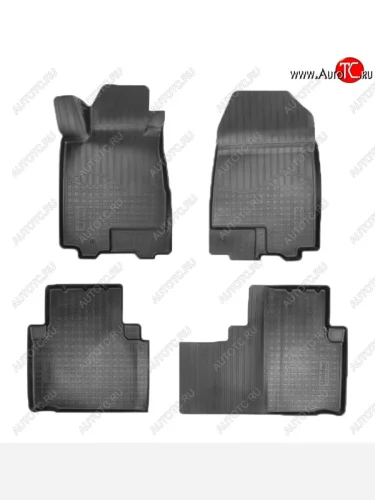 Коврики салонные Noplast (3D) (Черные) Dong Feng AX7 (2014-2017)