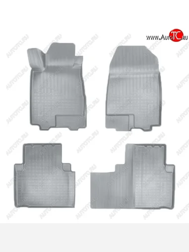 Коврики салонные Noplast (3D) (Серые) Dong Feng AX7 (2014-2017)