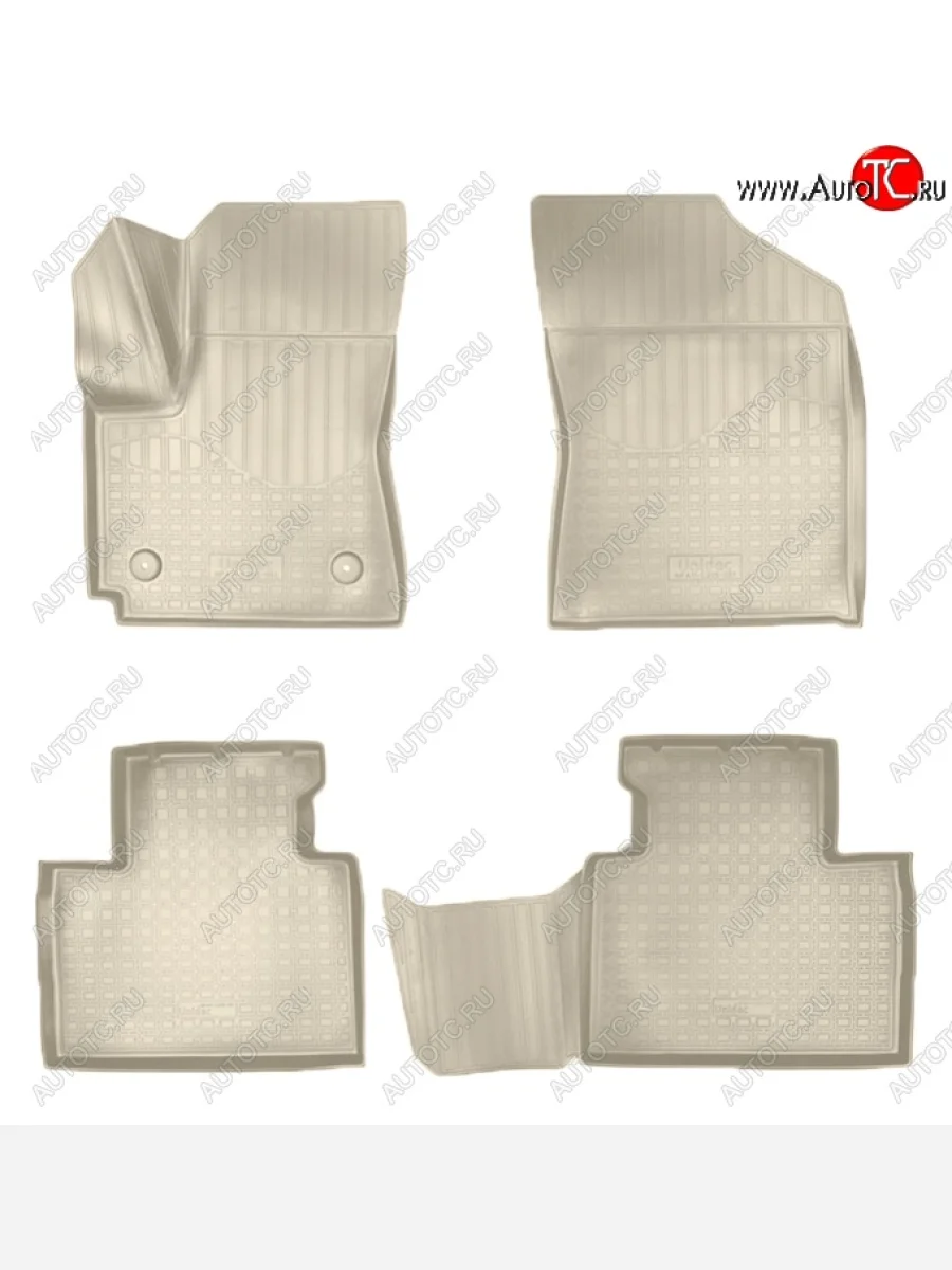 Коврики салонные Noplast (3D) FAW Besturn X40 D181 (2016-2022) (Бежевые)  в Керчи Республика Крым