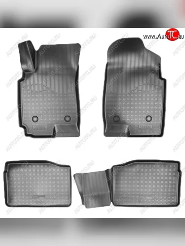Коврики салонные Noplast (3D) (Черные) FAW Besturn X80 дорестайлинг (2014-2019)