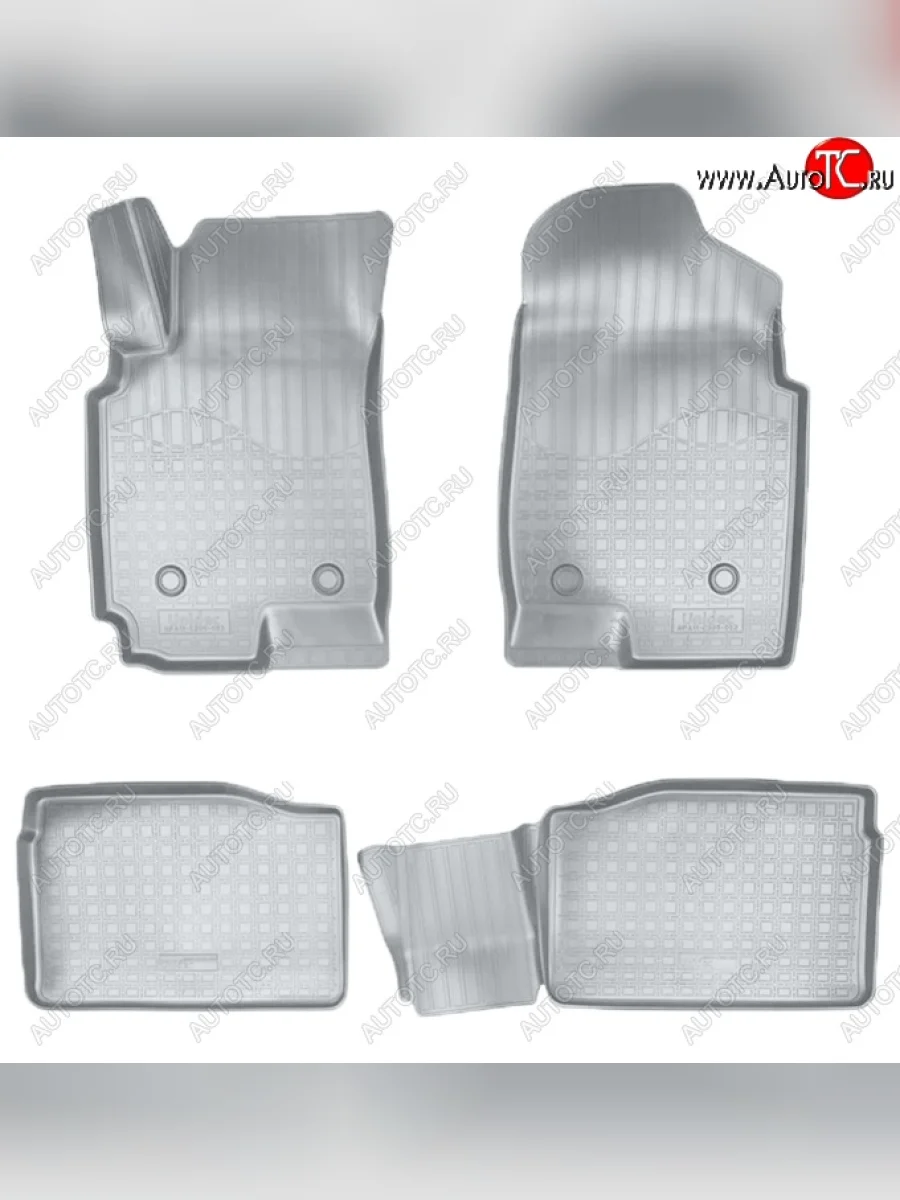 Коврики салонные Noplast (3D) FAW Besturn X80 рестайлинг (2016-2021) (Серые)  в Керчи Республика Крым