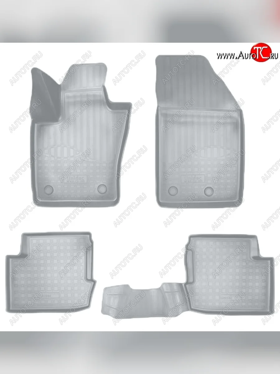 Коврики салонные Noplast (3D) Fiat 500X 334 рестайлинг (2018-2023) (Серые)  в Керчи Республика Крым