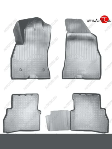 Коврики салонные Noplast (3D) (Серые) Fiat Panda 3 319 (2012-2025)