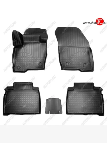 Коврики салонные Noplast (3D) (Черные) Ford Galaxy CK,CD390 дорестайлинг (2014-2019)