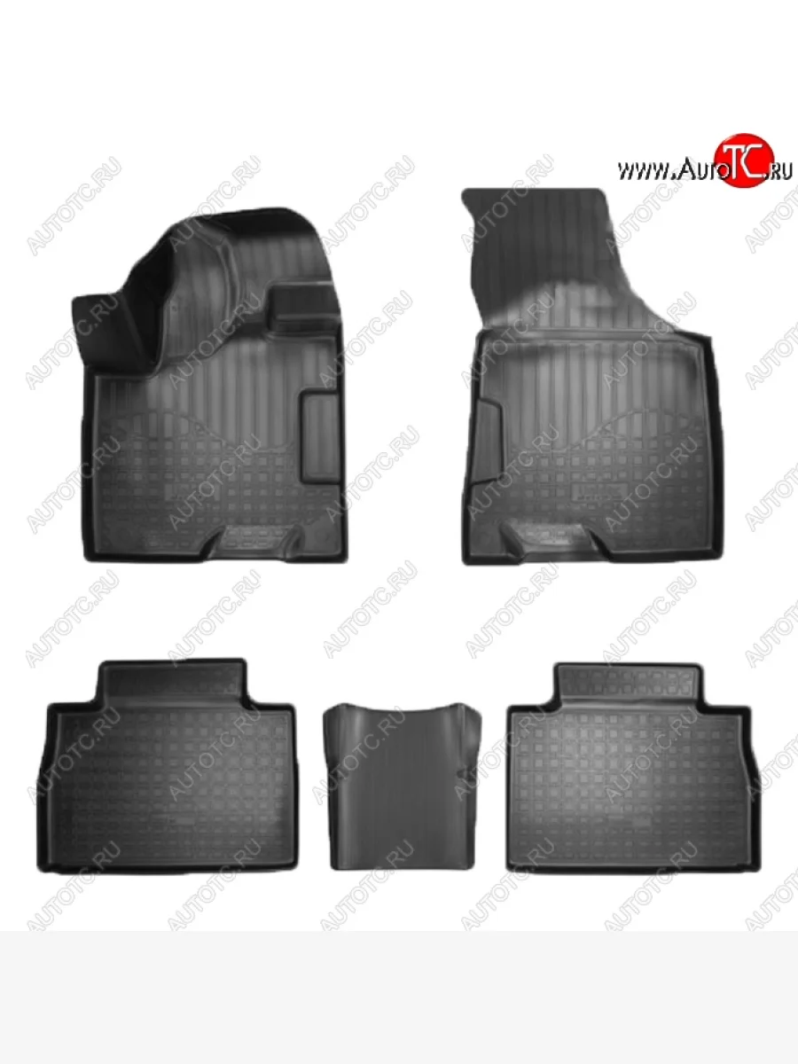 Коврики салонные Noplast (5 мест) GAC GS8 (2016-2023) (Черные)  с доставкой в г. Пермь
