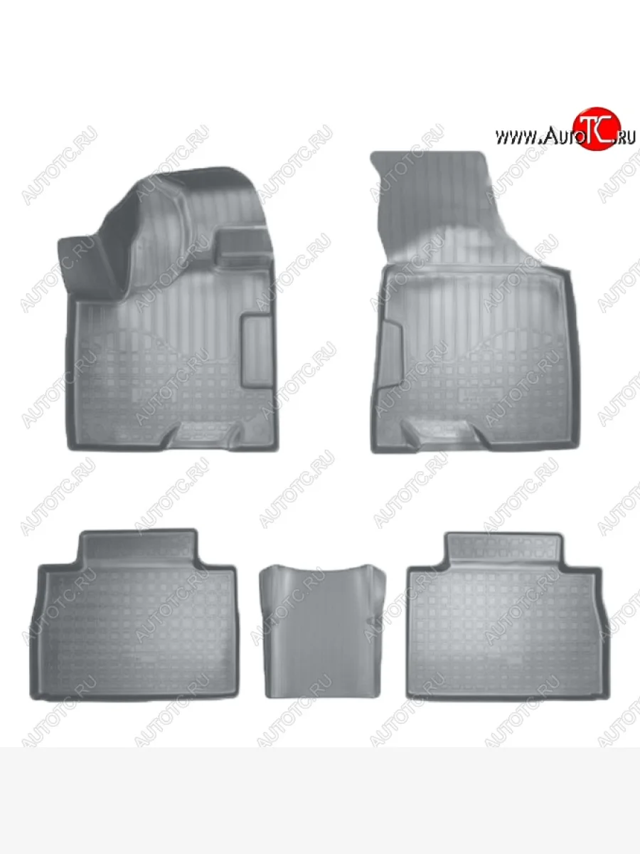 Коврики салонные Noplast (5 мест) GAC GS8 (2016-2023) (Серые)  с доставкой в г. Пермь