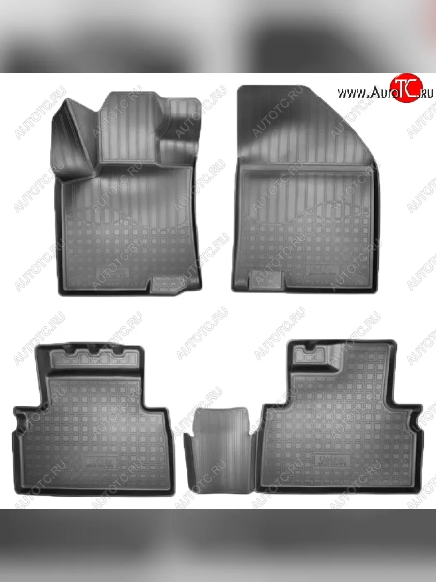 Коврики салонные Noplast (3D) Geely Coolray SX11 дорестайлинг (2018-2023) (Черные)  с доставкой в г. Керчь