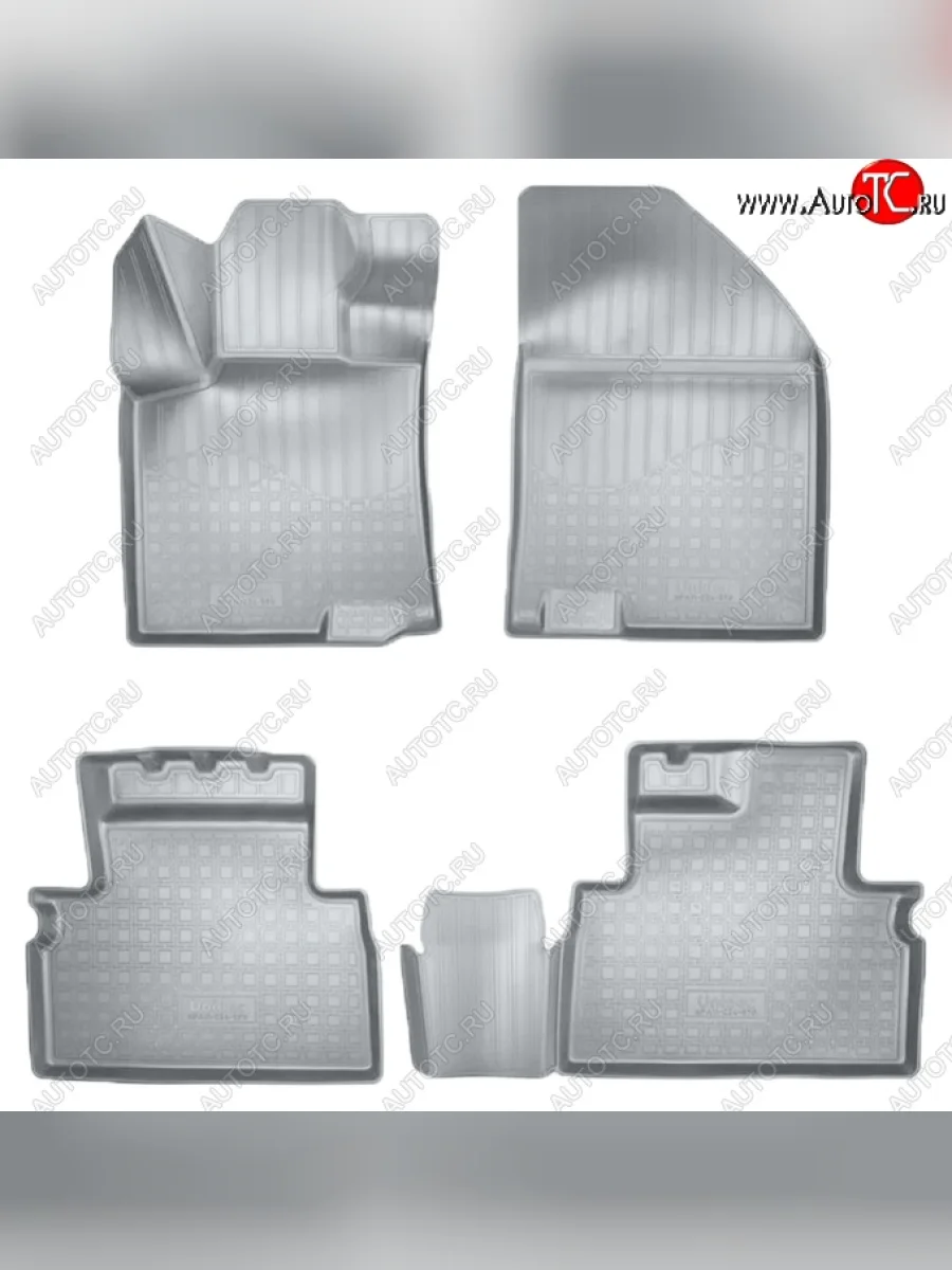 Коврики салонные Noplast (3D) Geely Coolray SX11 дорестайлинг (2018-2023) (Серые)  с доставкой в г. Керчь