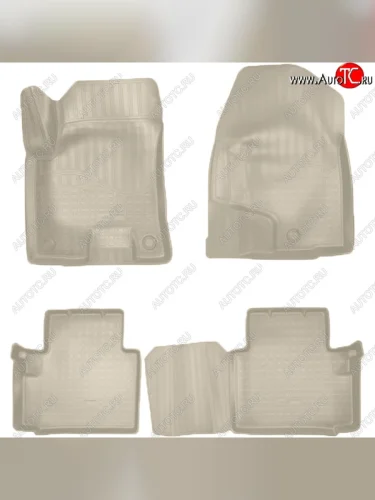 Коврики салонные Noplast (3D) (Бежевые) Haval H2 (2014-2021)