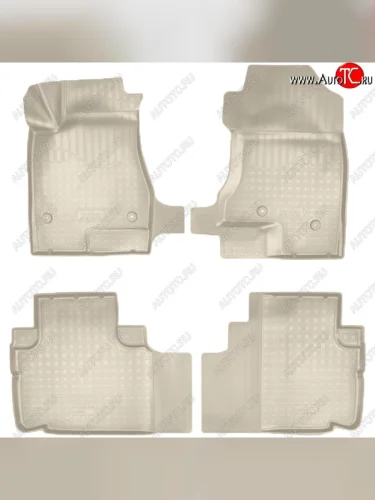 Коврики салонные Noplast (3D) (Бежевые) Haval H6 (2013-2020)