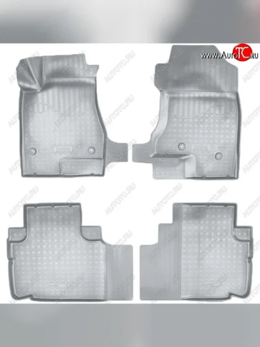 Коврики салонные Noplast (3D) (Серые) Haval H6 (2013-2020)