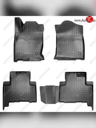 Коврики салонные Noplast (3D, 5 мест) (Черные) Haval H9 1-ый рестайлинг (2017-2019)