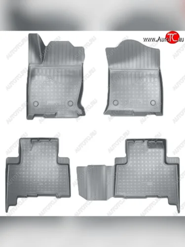 Коврики салонные Noplast (3D, 5 мест) (Серые) Haval H9 1-ый рестайлинг (2017-2019)
