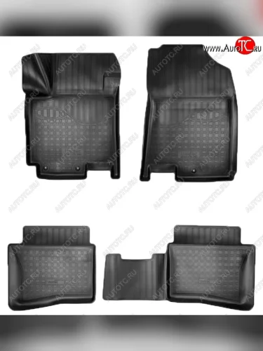 Коврики салонные Noplast (3D) (Черные) Hyundai i20 GB хэтчбэк 5 дв. дорестайлинг (2014-2018)