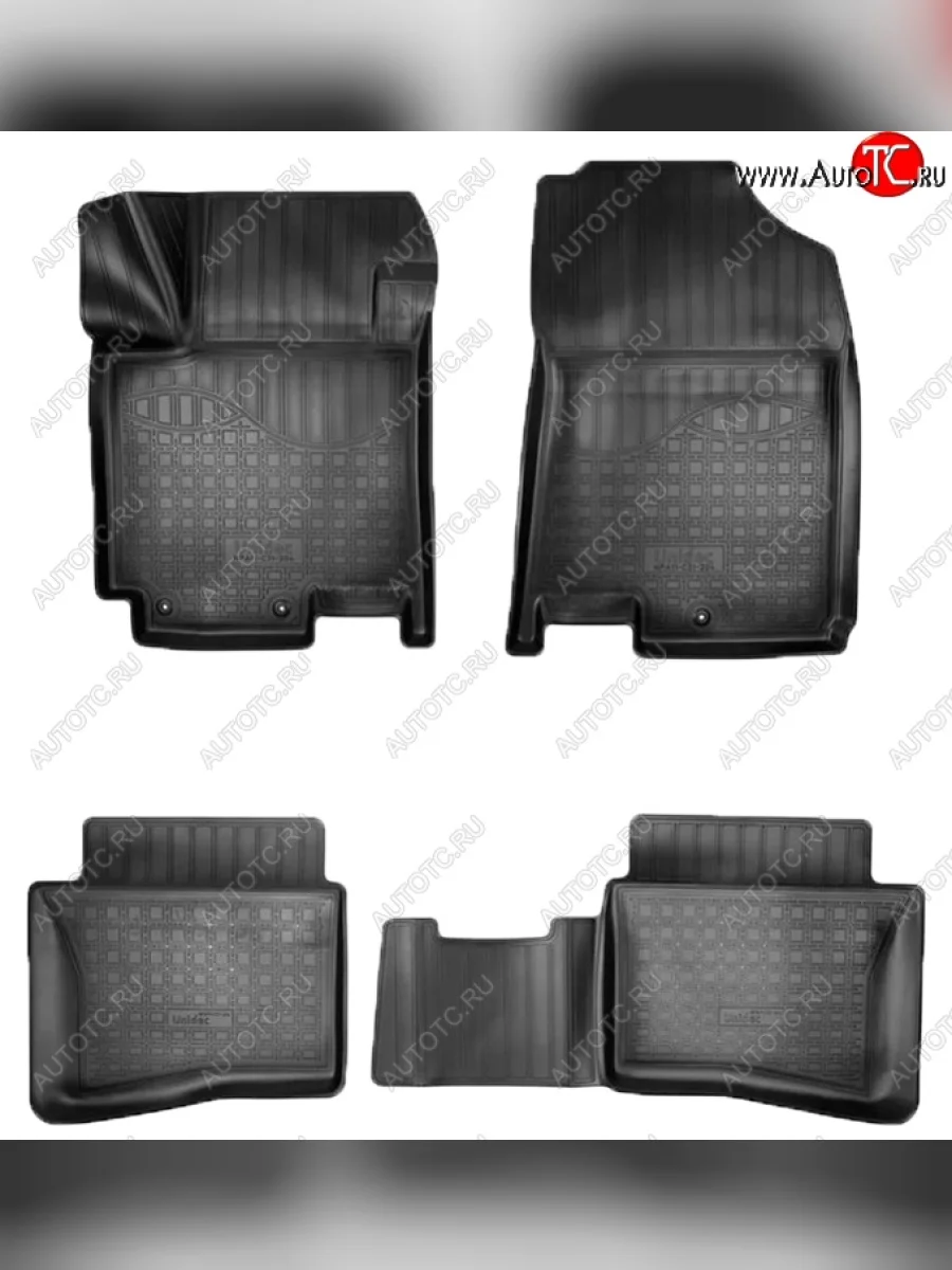 Коврики салонные Noplast (3D) Hyundai i20 GB хэтчбэк 5 дв. дорестайлинг (2014-2018) (Черные)  в Самаре Самарской области