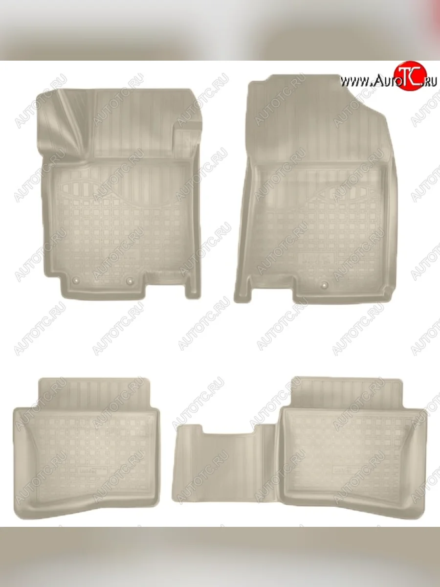 Коврики салонные Noplast (3D) Hyundai i20 GB хэтчбэк 5 дв. дорестайлинг (2014-2018) (Бежевые)  в Самаре Самарской области