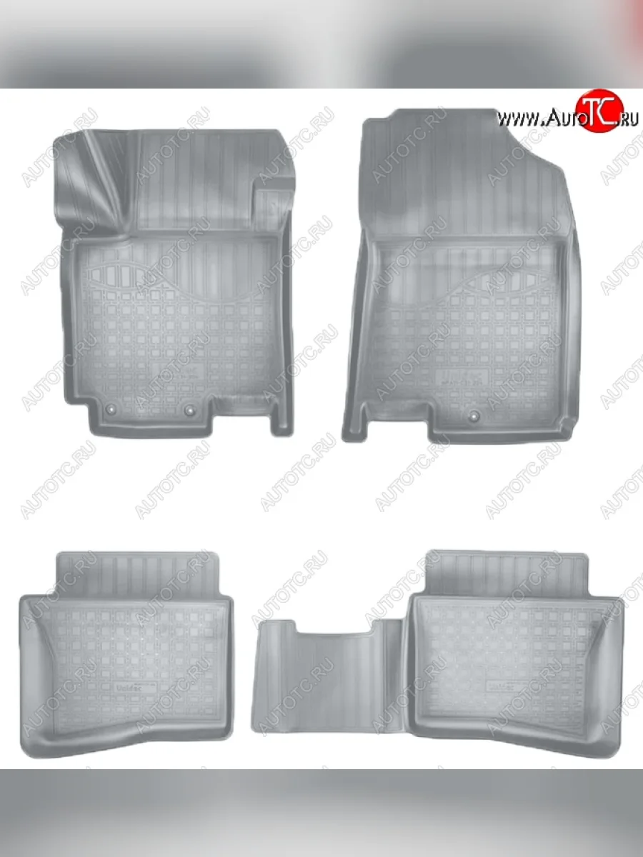 Коврики салонные Noplast (3D) Hyundai i20 GB хэтчбэк 5 дв. дорестайлинг (2014-2018) (Серые)  в Керчи Республика Крым
