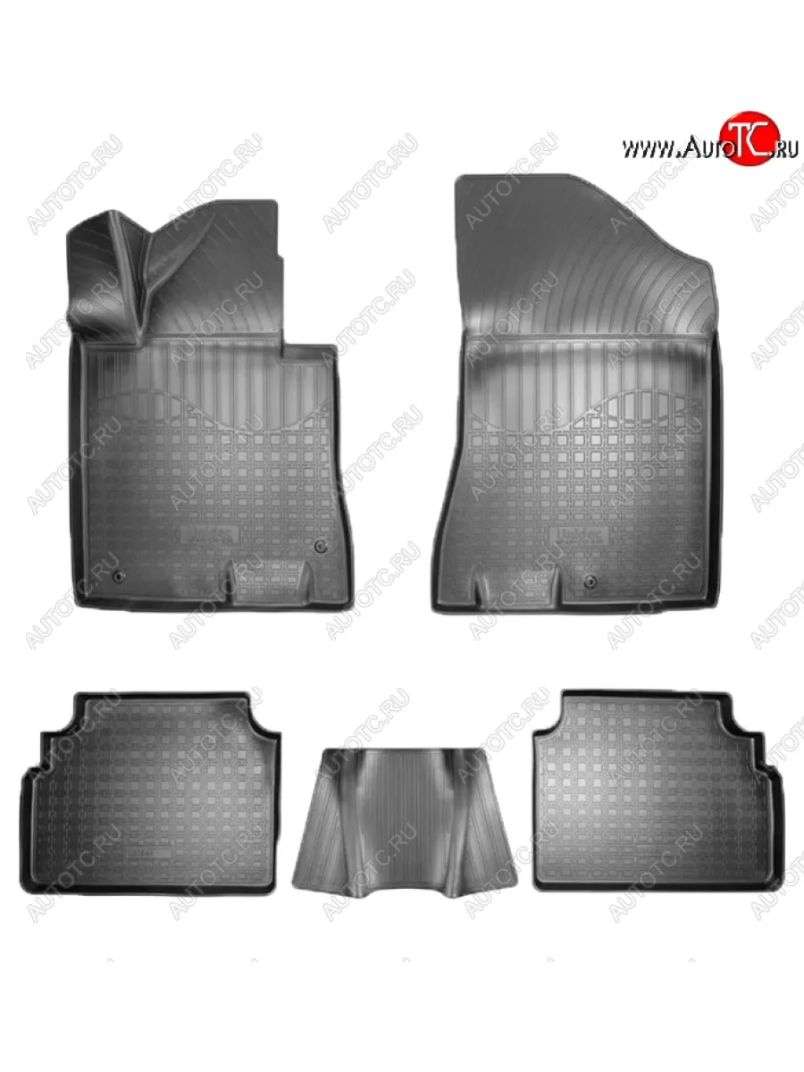 Коврики салонные Noplast (3D) Hyundai Sonata DN8 (2019-2022) (Черные)  в Керчи Республика Крым