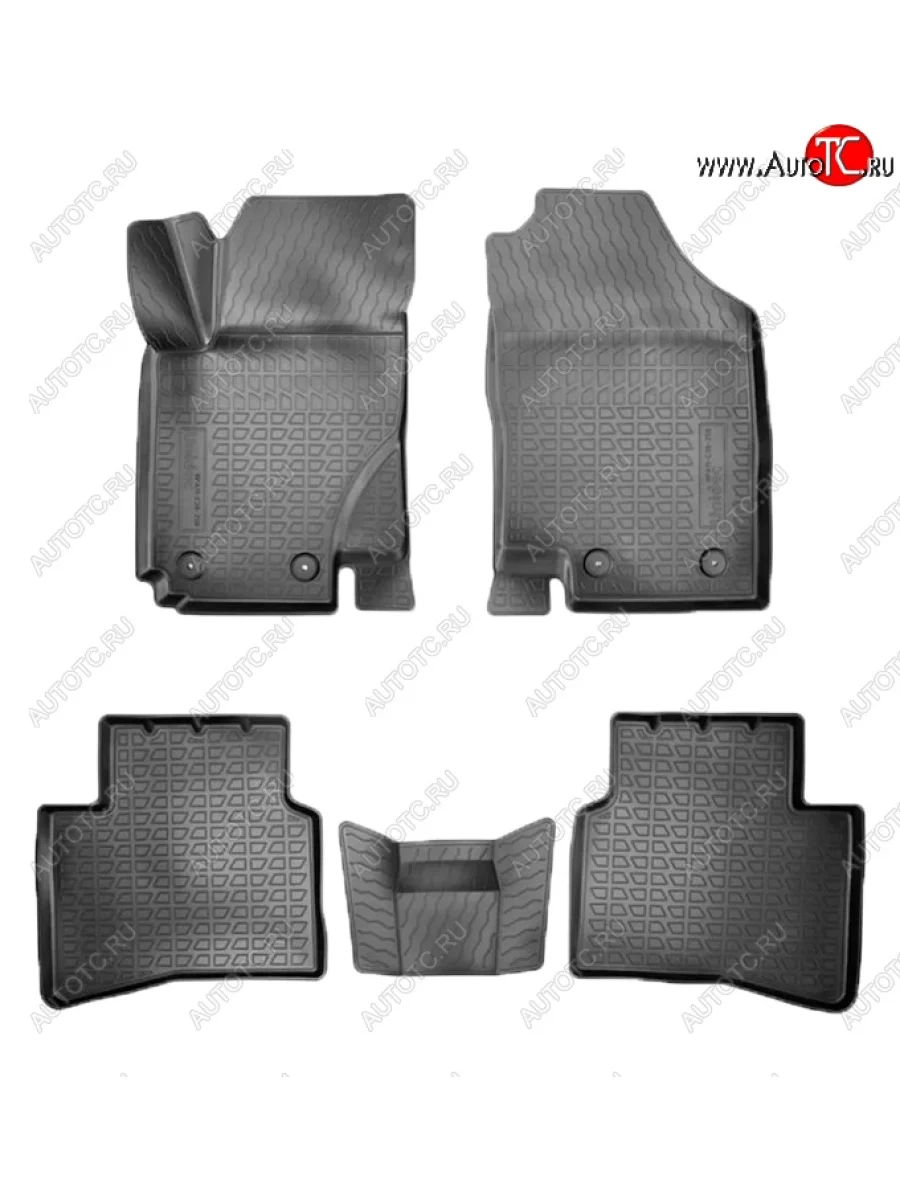 Коврики салонные Noplast (3D) JAC S3 дорестайлинг (2014-2023) (Черные)  с доставкой в г. Пермь