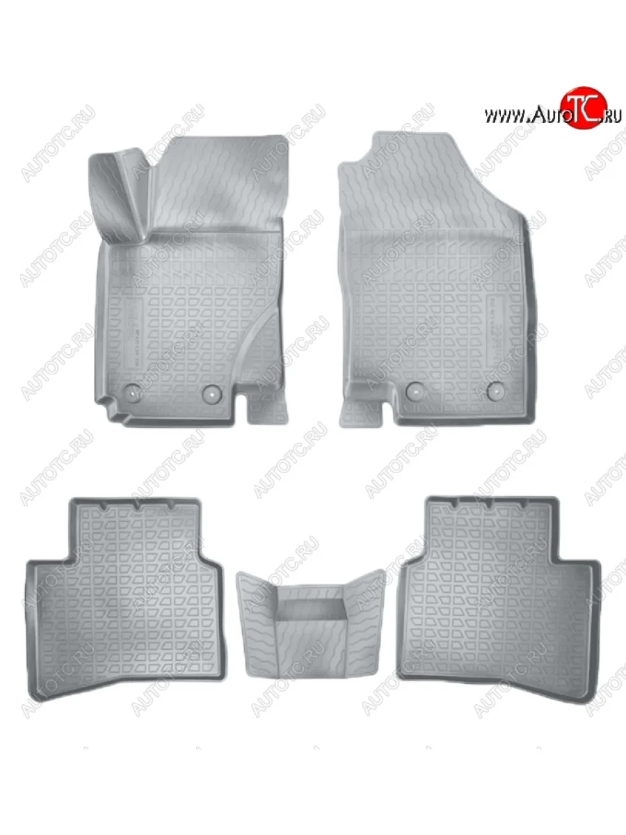 Коврики салонные Noplast (3D) JAC S3 дорестайлинг (2014-2023) (Серые)  с доставкой в г. Пермь