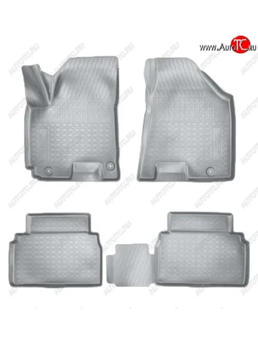 Коврики салонные Noplast (3D) (Серые) JAC S5 дорестайлинг (2013-2019)