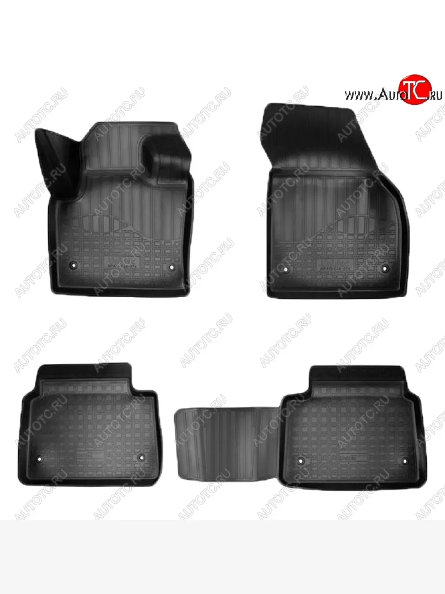 Коврики салонные Noplast (3D) Land Rover Discovery Sport 1 L550 рестайлинг (2019-2023) (Черные)  в Самаре Самарской области