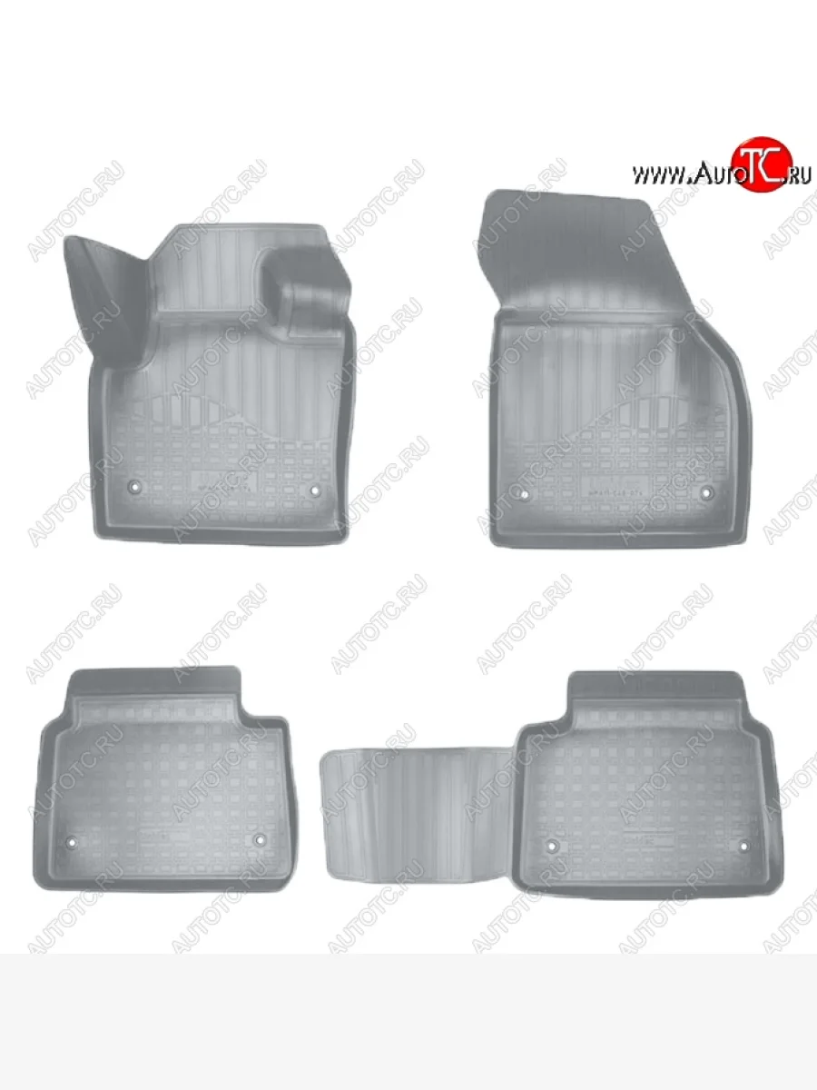 Коврики салонные Noplast (3D) Land Rover Discovery Sport 1 L550 рестайлинг (2019-2023) (Серые)  в Керчи Республика Крым