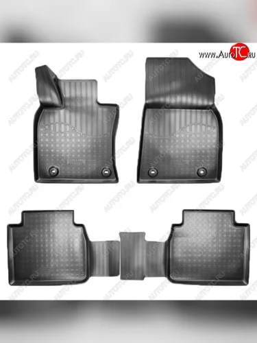 Коврики салонные Noplast (3D) (Черные) Lexus ES350 XV70 дорестайлинг (2018-2021)