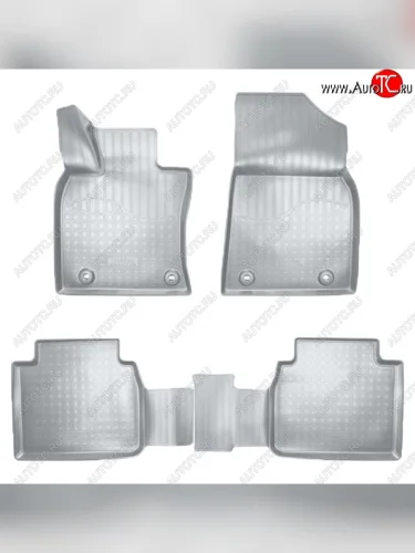 Коврики салонные Noplast (3D) (Серые) Lexus ES350 XV70 дорестайлинг (2018-2021)