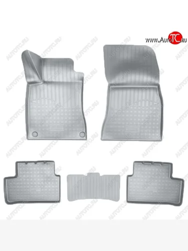 Коврики салонные Noplast (3D) (Серые) Mercedes-Benz A class W177 хэтчбэк 5 дв. (2018-2025)