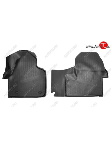 Коврики салонные Noplast (3D) (Черные) Mercedes-Benz Sprinter W910 (2018-2025)