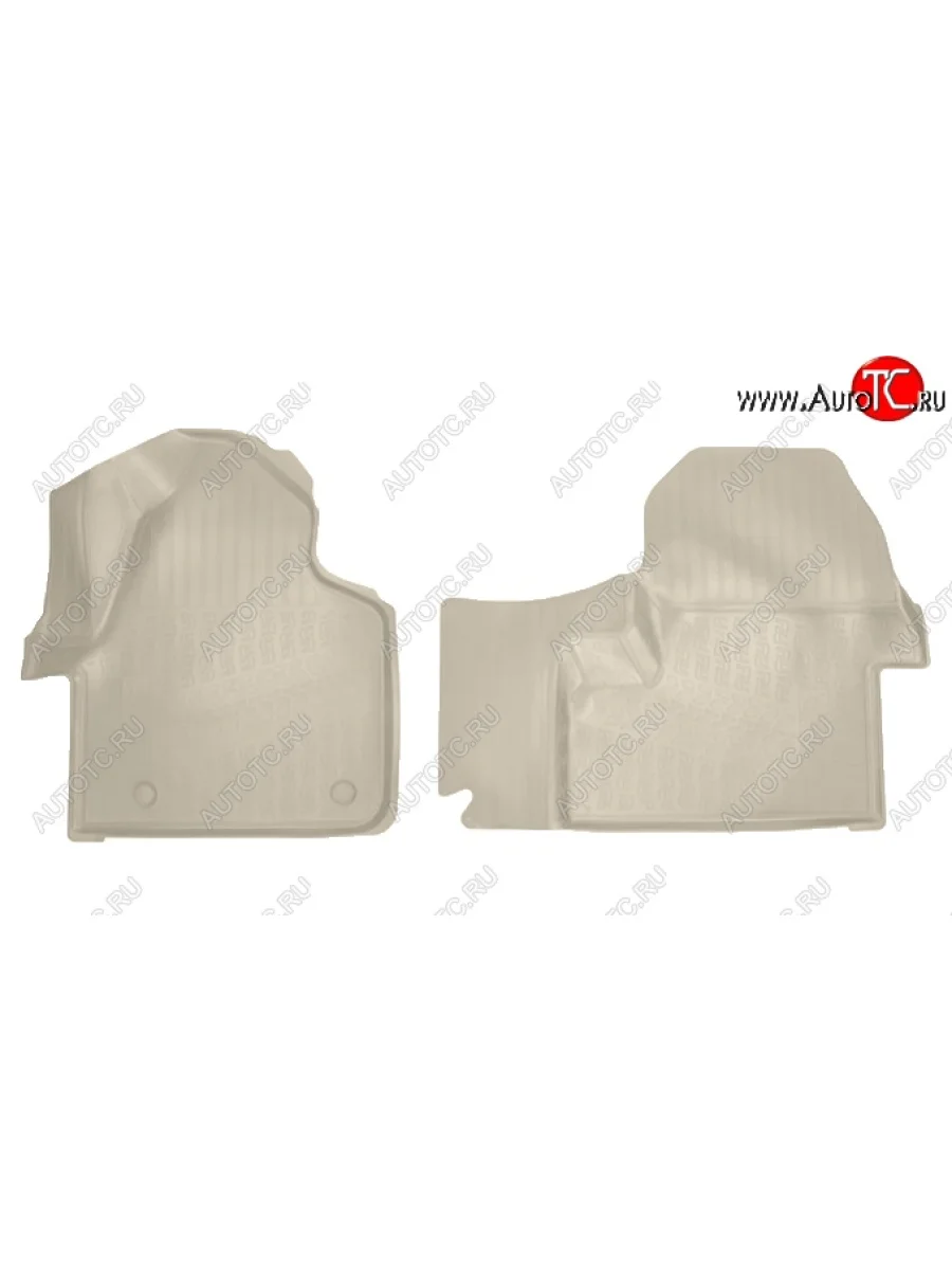 Коврики салонные Noplast (3D)  Mercedes-Benz Sprinter (2018-2025) W910 (Бежевые)  в Самаре Самарской области