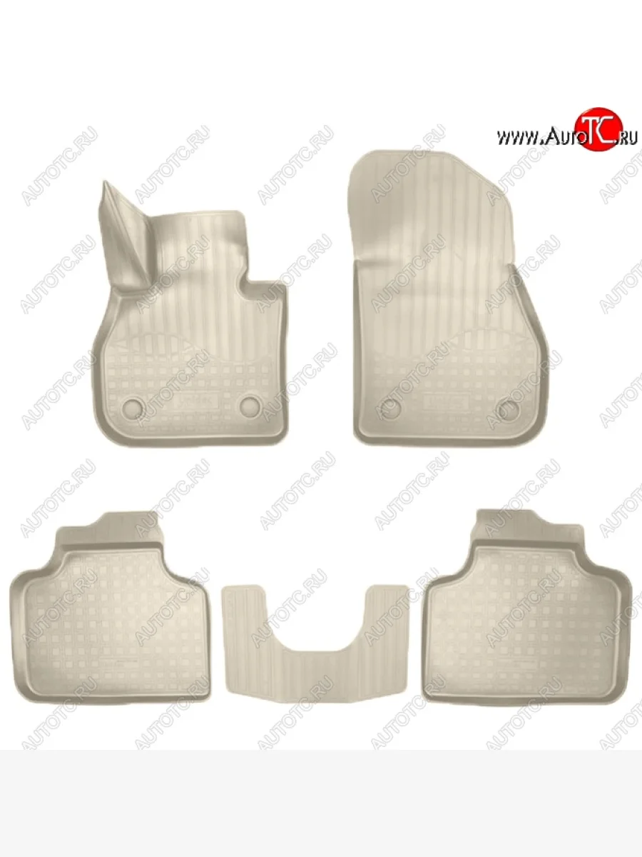Коврики салонные Noplast (3D) Mini Countryman 2 (2017-2025) (Бежевые)  с доставкой в г. Керчь