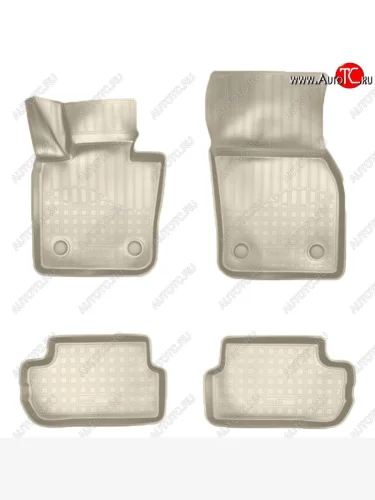 Коврики салонные Noplast (3D) (Бежевые) Mini Hatch F56 хэтчбэк 3 дв. (2013-2025)