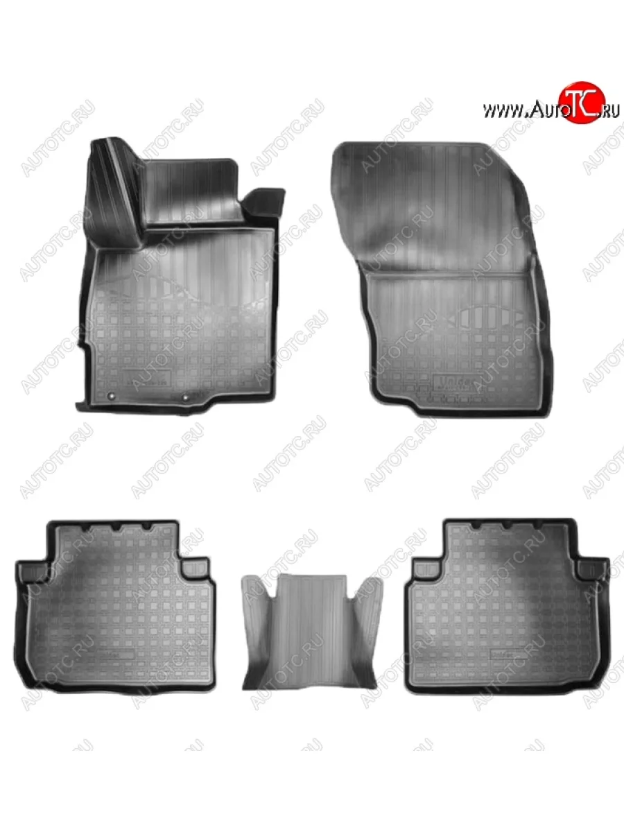 Коврики салонные Noplast (3D) Mitsubishi Eclipse Cross GK дорестайлинг (2017-2021) (Черный)  в Самаре Самарской области