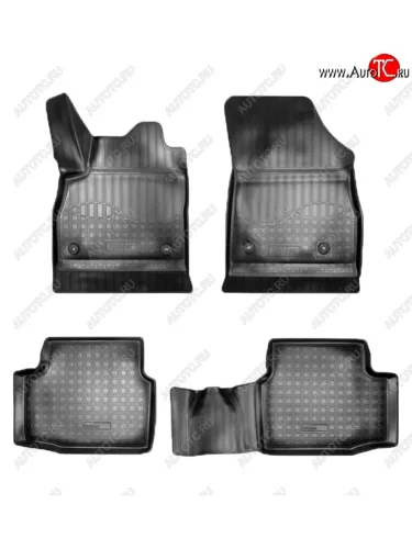 Коврики салонные для Opel Astra K 3D (2015) (Черные) Opel Astra K универсал дорестайлинг (2015-2019)