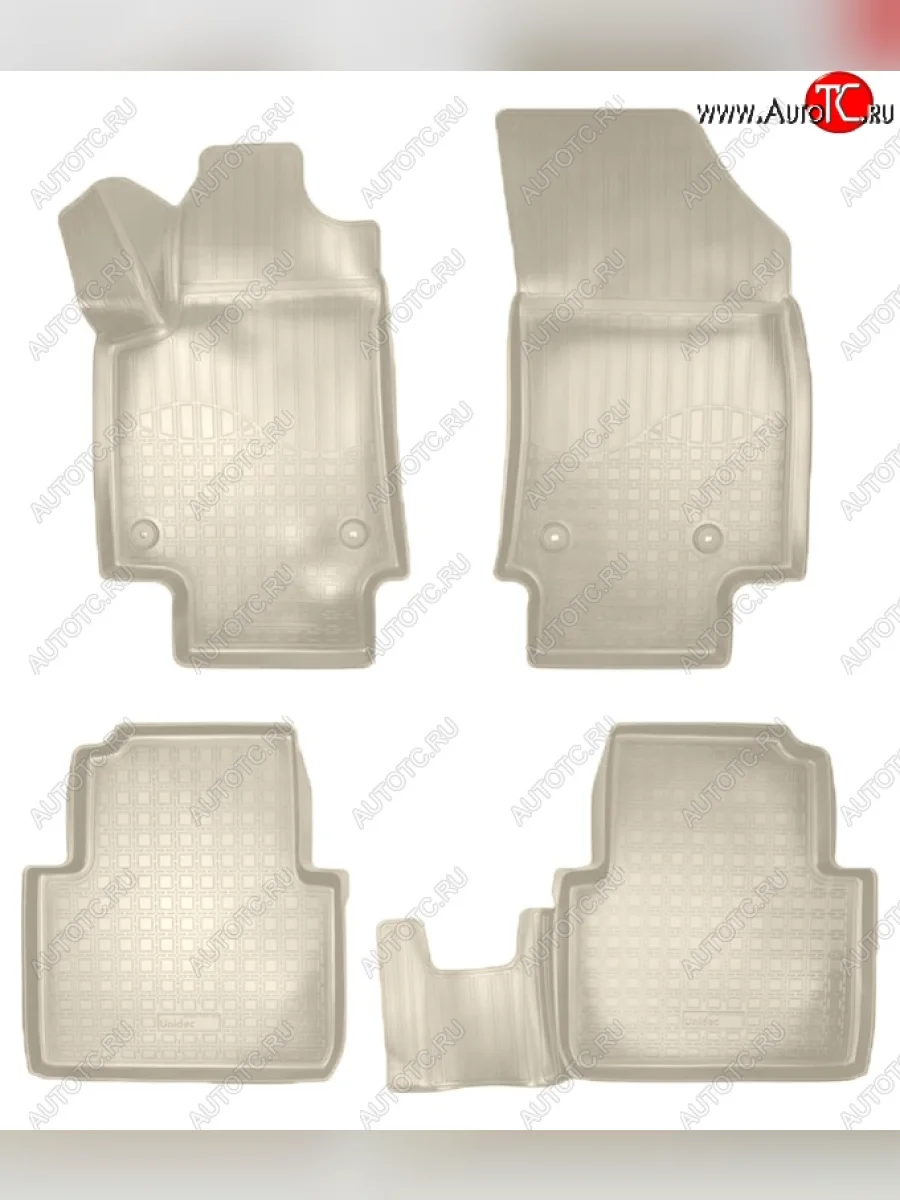 Коврики салонные Noplast (3D) Opel Crossland X (2017-2025) (Бежевые)  в Самаре Самарской области