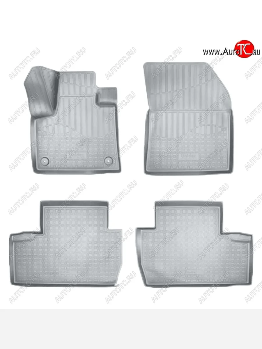 Коврики салонные Noplast (3D) Peugeot 5008 T87 дорестайлинг (2017-2020) (Серые)  в Керчи Республика Крым