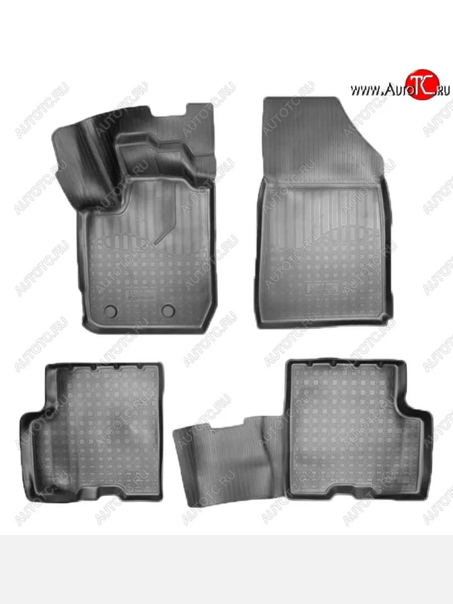 Коврики салонные Noplast (3D) Renault Arkana (2019-2025) (Черные)  в Керчи Республика Крым