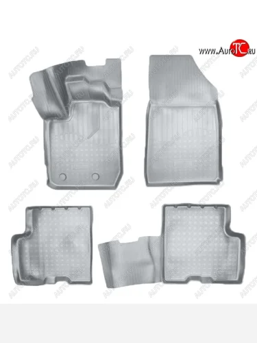 Коврики салонные Noplast (3D) (Серые) Renault Arkana (2019-2025)