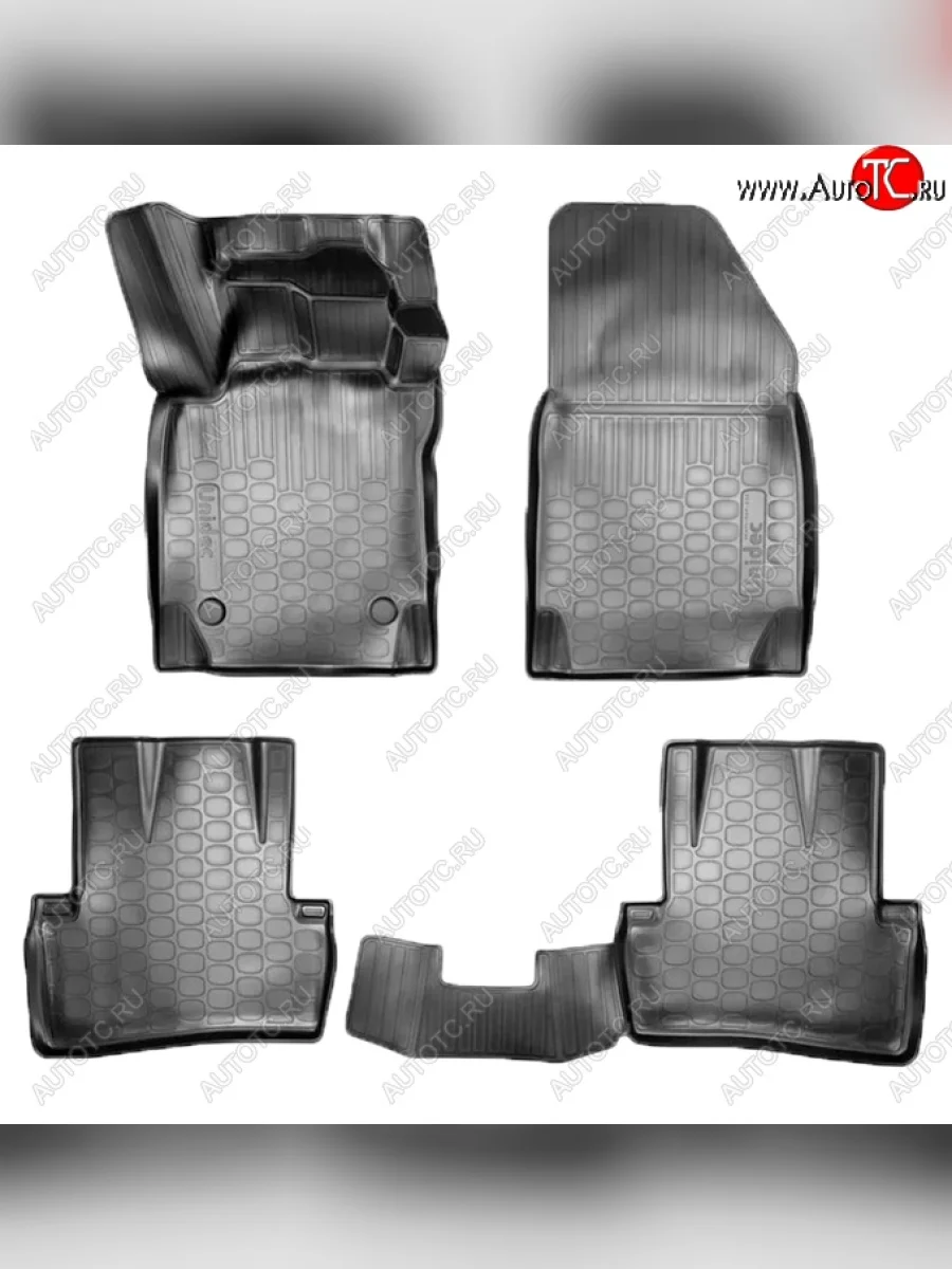 Коврики салонные Noplast (3D) Renault Kaptur дорестайлинг (2016-2020) (Черные)  в Керчи Республика Крым