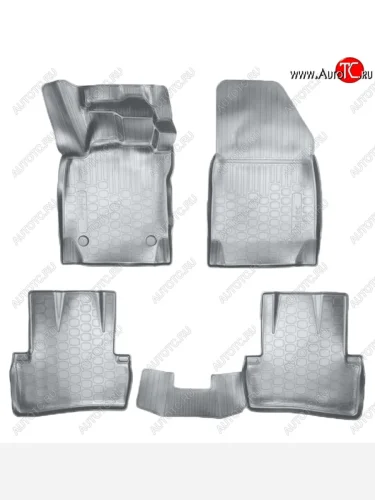 Коврики салонные Noplast (3D) (Серые) Renault Kaptur дорестайлинг (2016-2020)