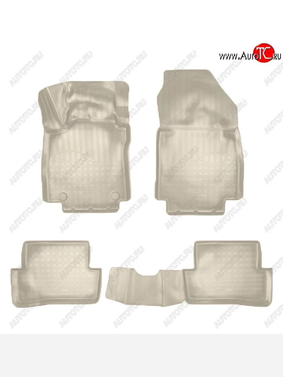 Коврики салонные Noplast (3D) Renault Clio KH98 дорестайлинг универсал (2012-2016) (Бежевые)  в Самаре Самарской области